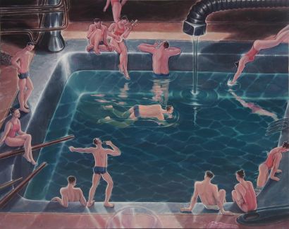 Pool No. 8 - a Paintings Artwork by BIN LIU